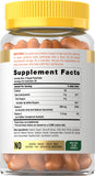 Carlyle Vitamin C + E Vegan Gummies 250mg orange flavour close-up