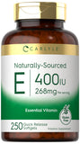 Carlyle Vitamin E 400 IU Softgels front view