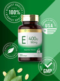 Carlyle Vitamin E softgels back view