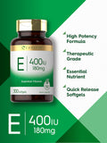 Carlyle Vitamin E softgels side view