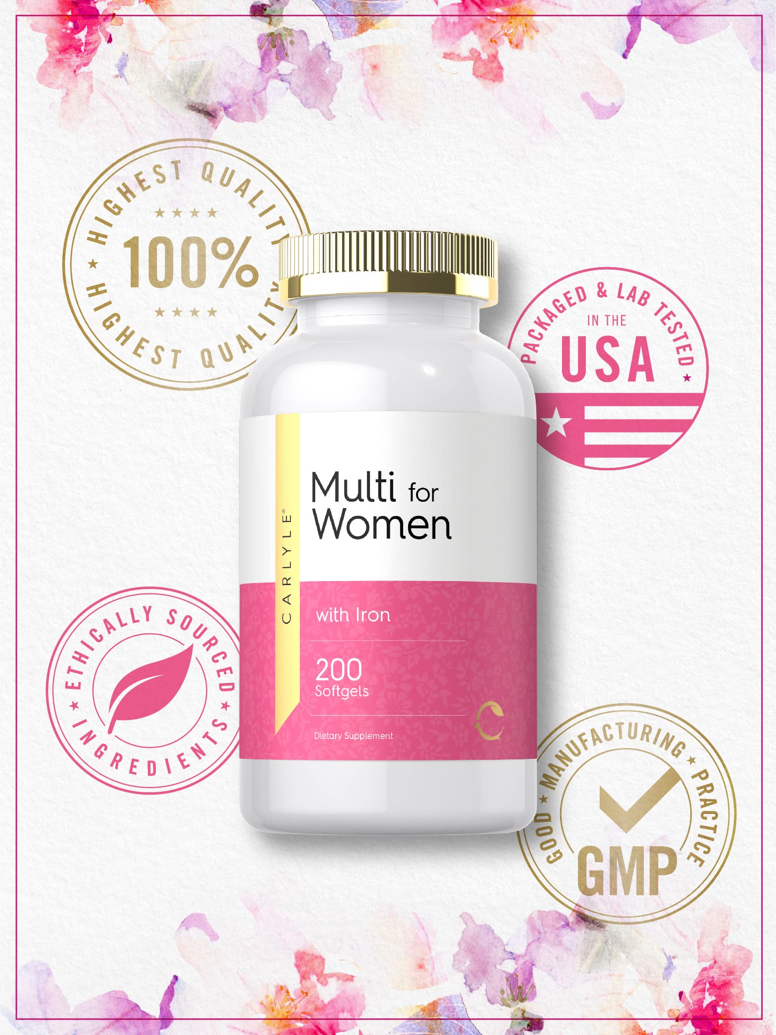 Carlyle Women's Multi Plus Multivitamin ingredients list