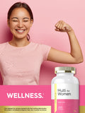 Carlyle Women's Multi Plus Multivitamin on a wooden table