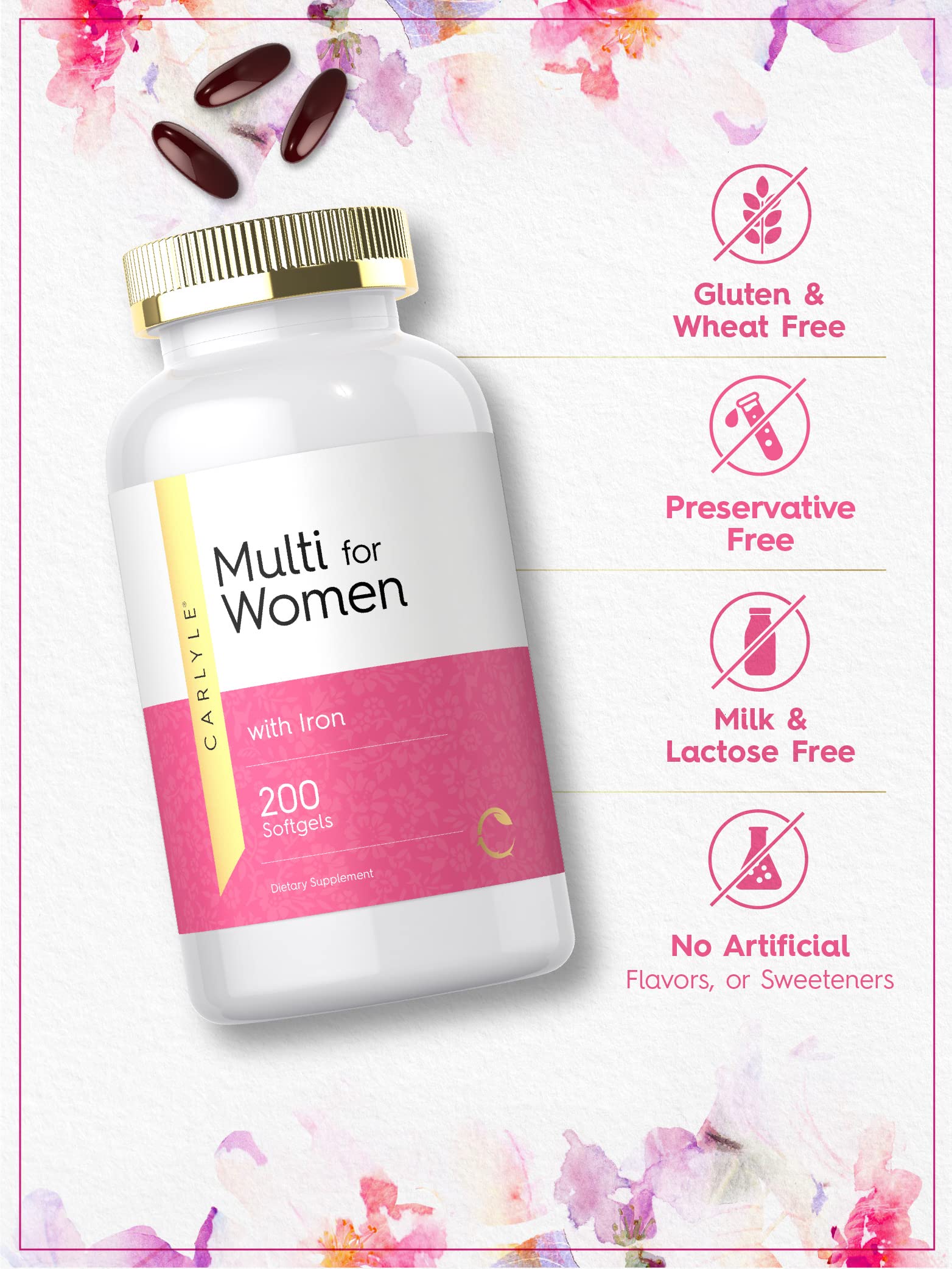 Carlyle Women's Multi Plus Multivitamin packaging