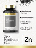 Carlyle Zinc Picolinate 50mg capsules packaging