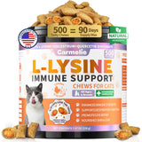 Carmelie L-Lysine Cat Supplements 500 chews front view