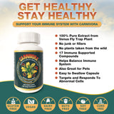 Carnivora Herbal Supplement 50g side view showing capsules