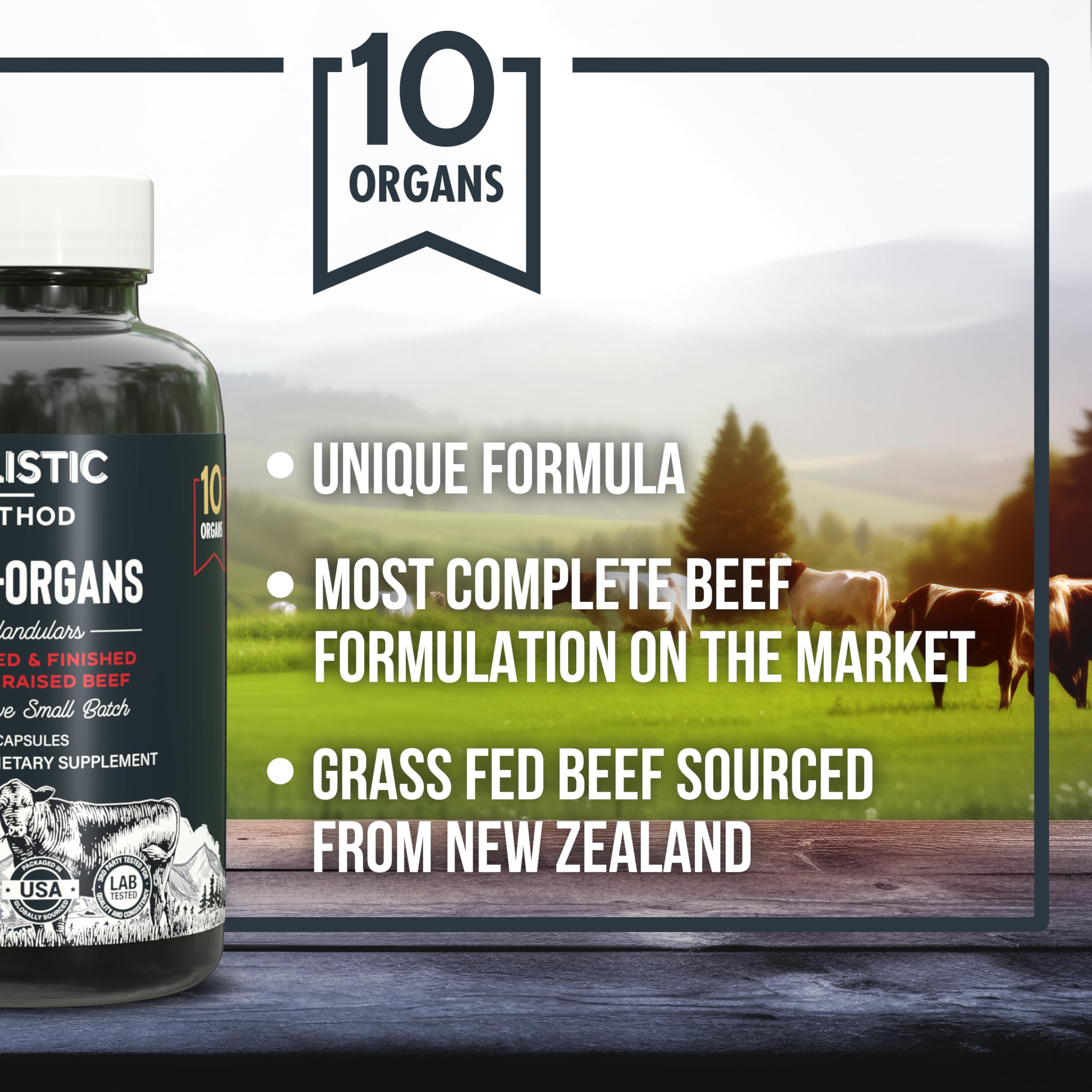 Carnivore Method supplement bottle with a measuring spoon