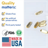 Carson Life Omega-3 EPA DHA Softgels on a wooden table
