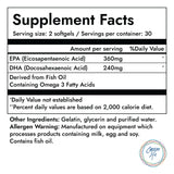 Carson Life Omega-3 EPA DHA Softgels side view
