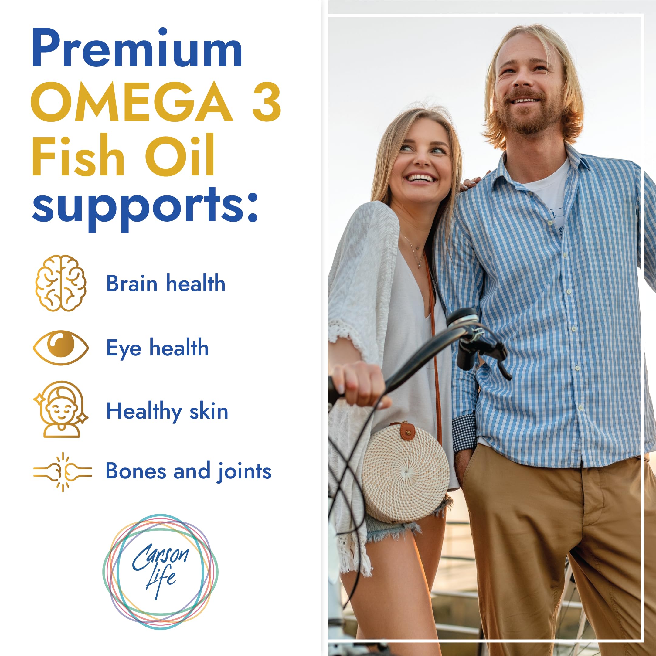 Carson Life Omega-3 EPA DHA Softgels softgel close-up