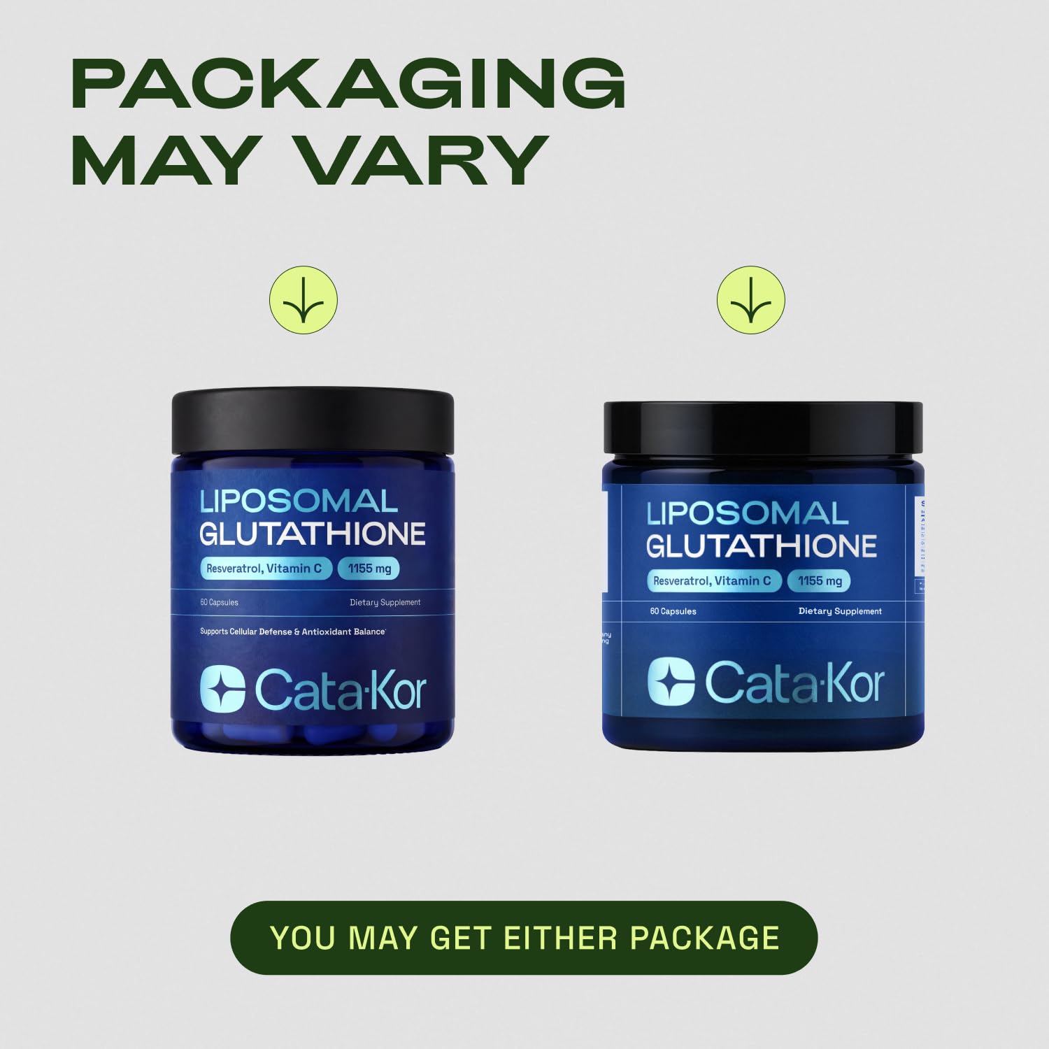 Cata-Kor Liposomal Glutathione Complex with measuring spoon