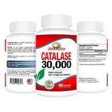 CATALASE EXTREME Multi-Enzyme Supplement 30,000 Units side view