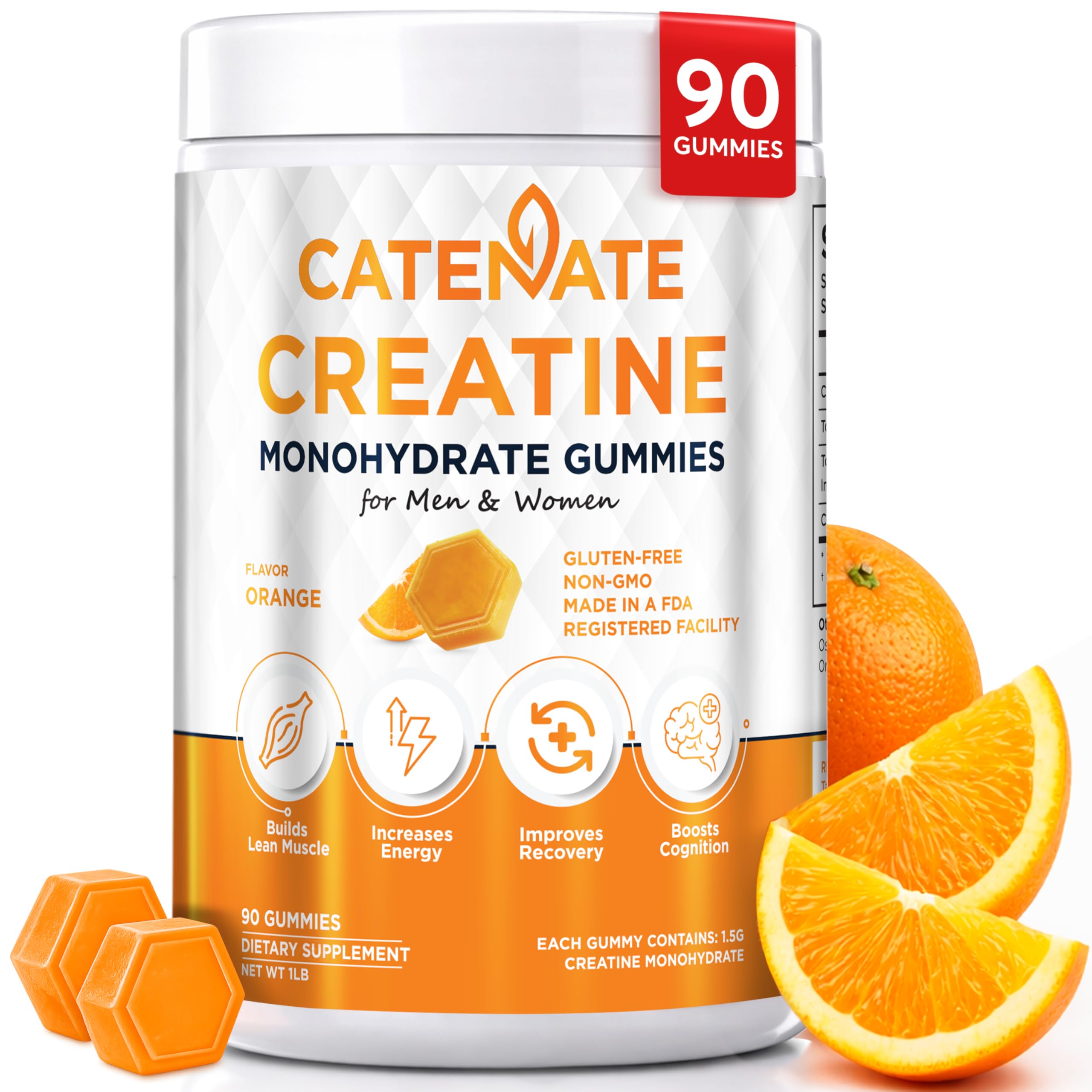 CATENATE Creatine Gummies front view packaging