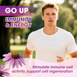 Catfit Lymphatic Drainage Drops displayed with natural herbs
