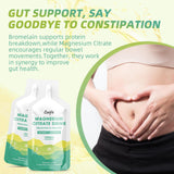 Catfit Magnesium Citrate Liquid Supplement with a glass