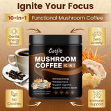 Catfit Mushroom Coffee Blend jar side view
