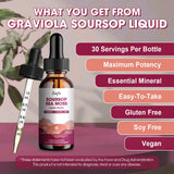 Catfit Soursop Graviola Liquid Drops with measuring spoon