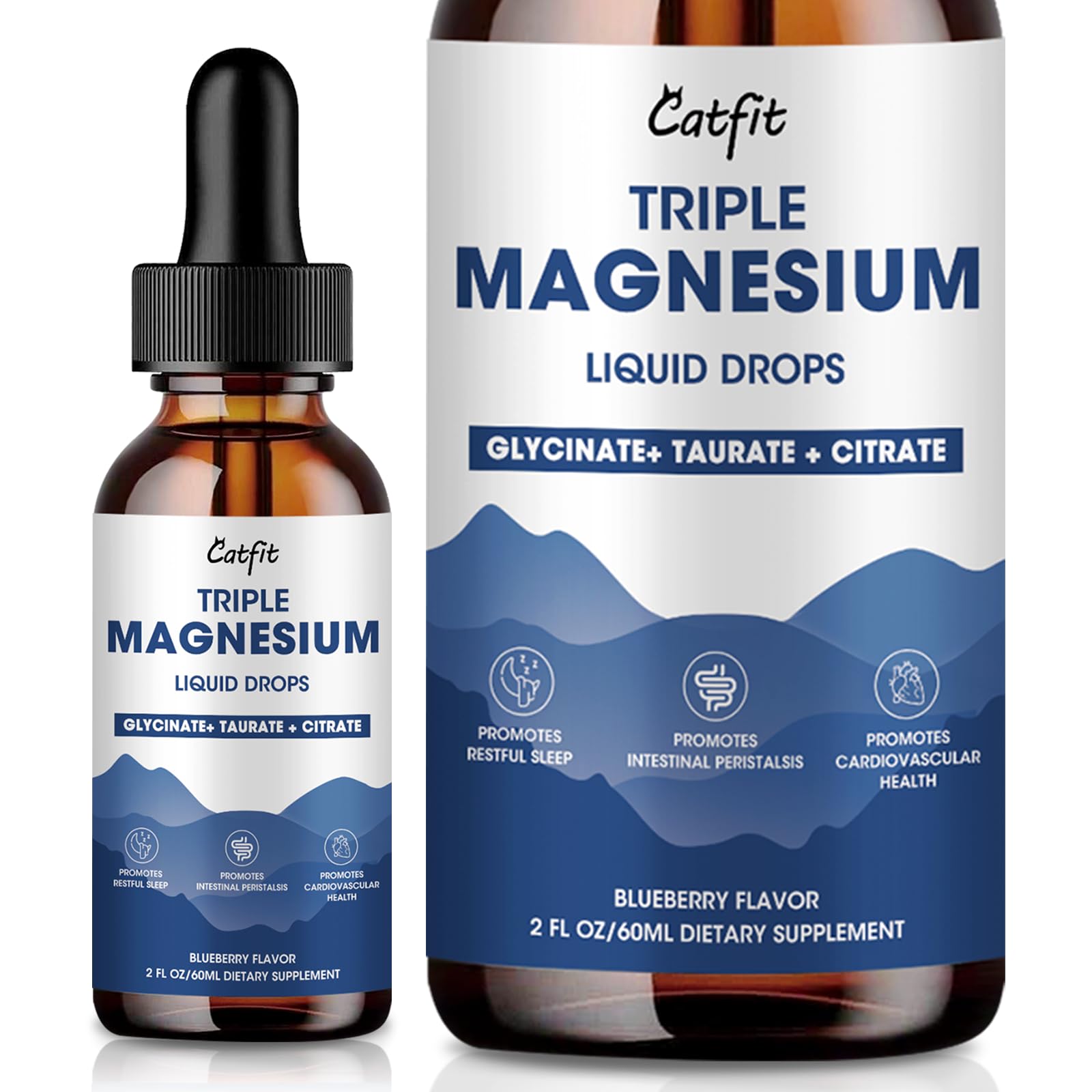 Catfit Triple Magnesium Complex Liquid Drops 141g front view