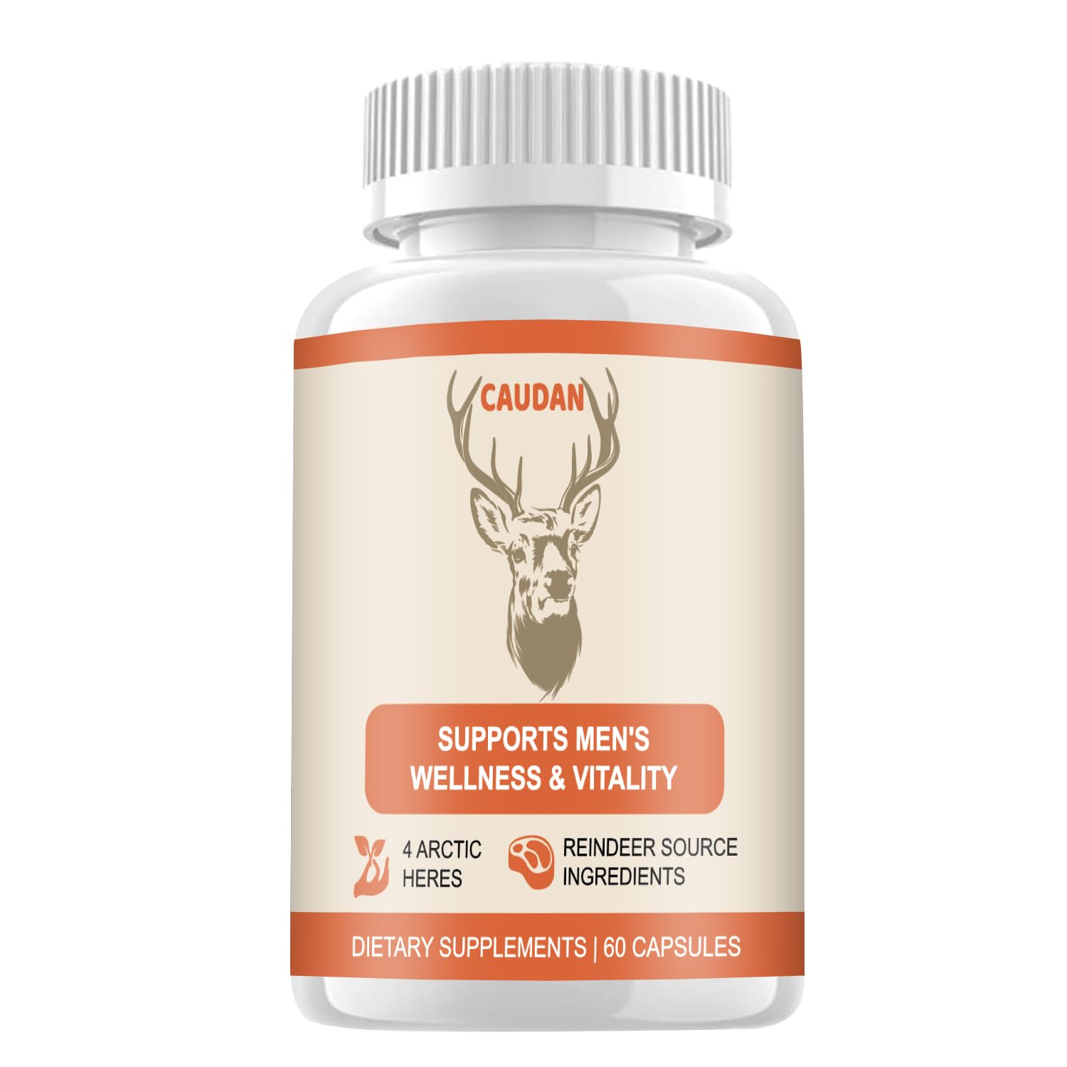 CAUDAN Arctic Herb & Reindeer Organ Blend Capsules front view