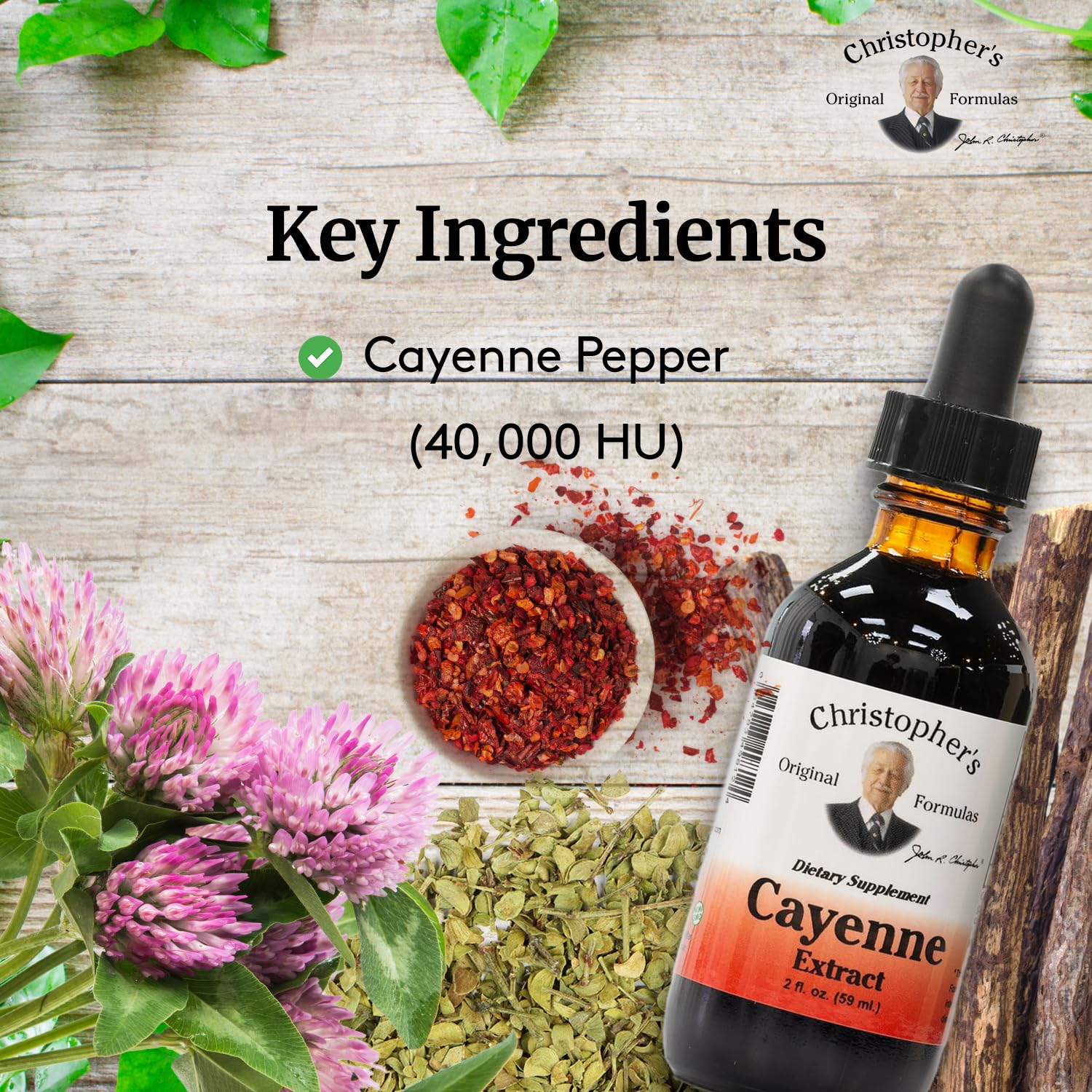 Cayenne Pepper Liquid bottle side view