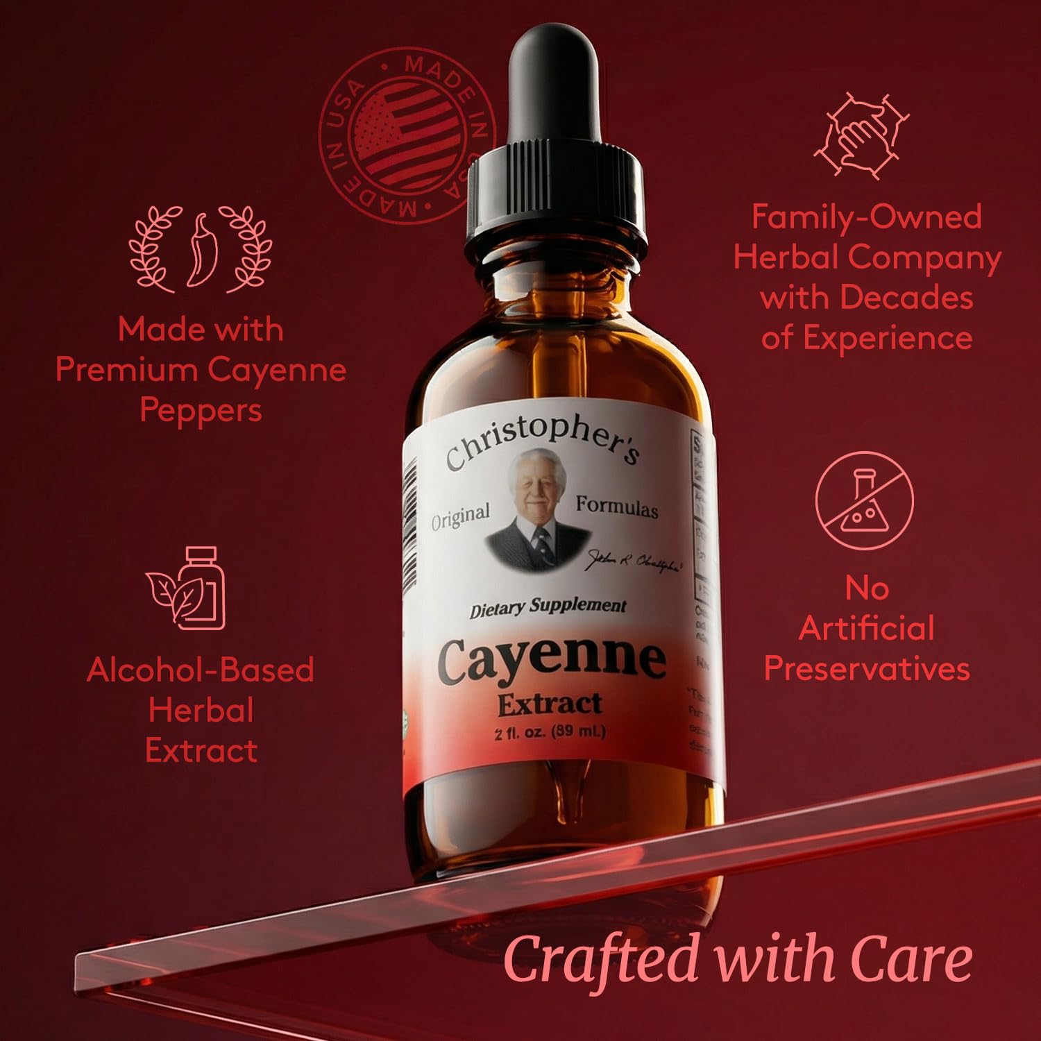 Cayenne Pepper Liquid with measuring spoon