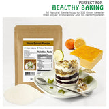CCnature Stevia Powder in a kitchen setting with baking ingredients