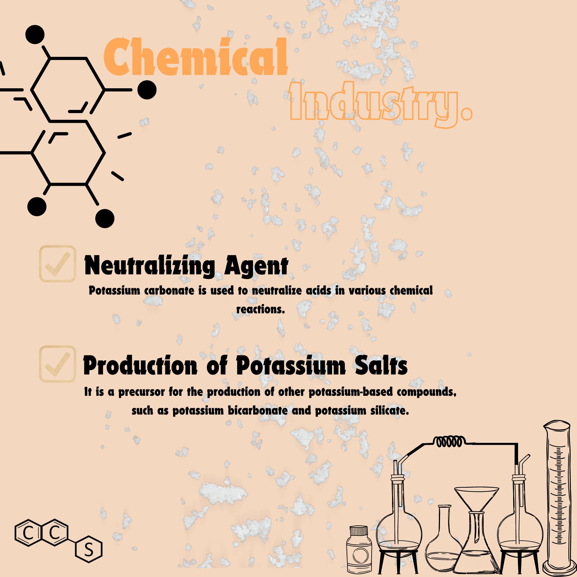 CCS Potassium Carbonate 907g being added to a baking mixture