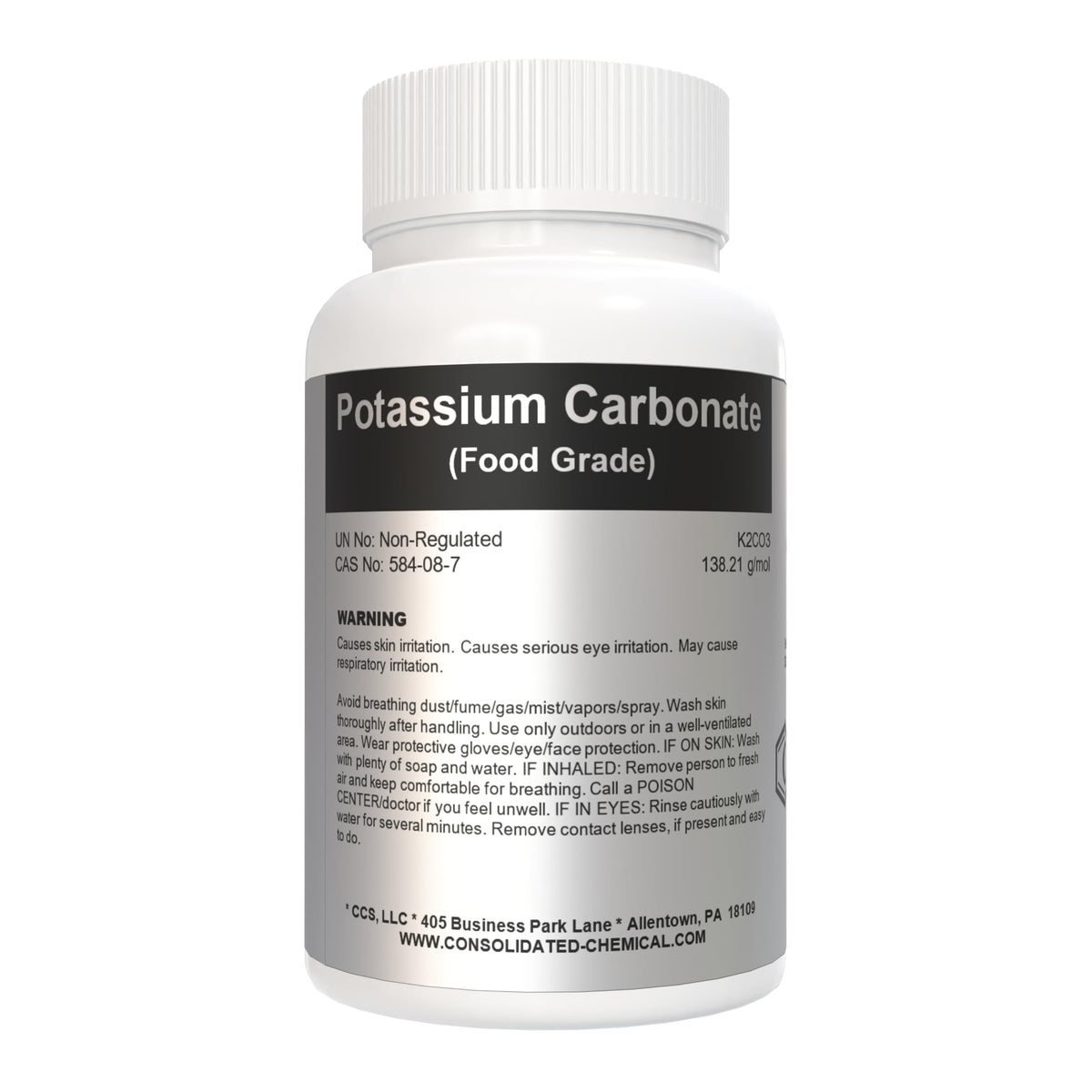 CCS Potassium Carbonate 907g front view