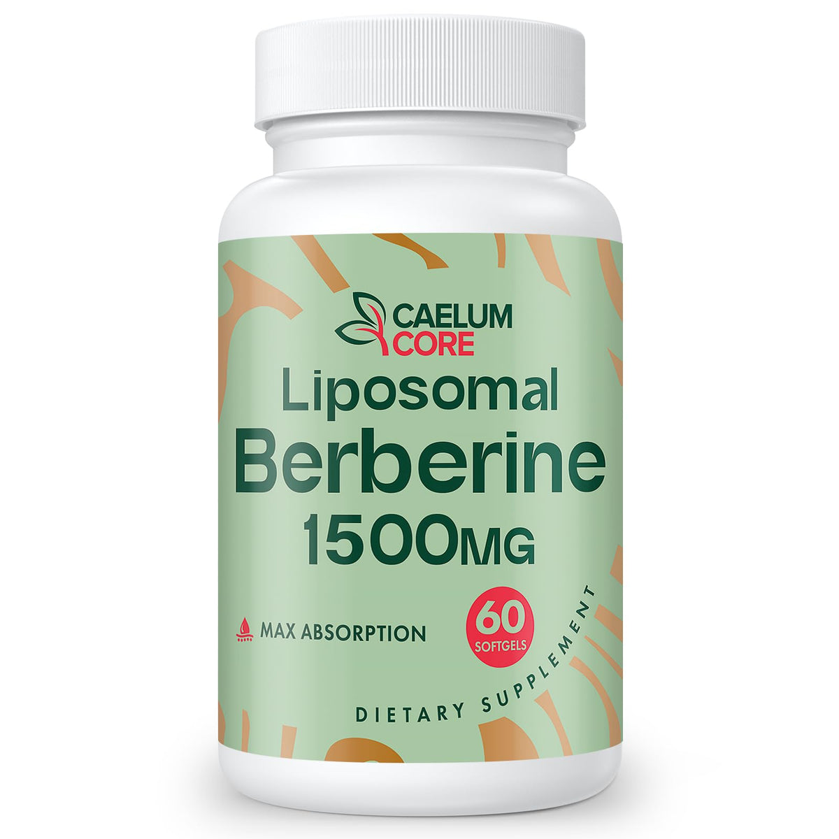 CEALMU CORE Goldenseal Supplement 1500mg Berberine Capsules front view