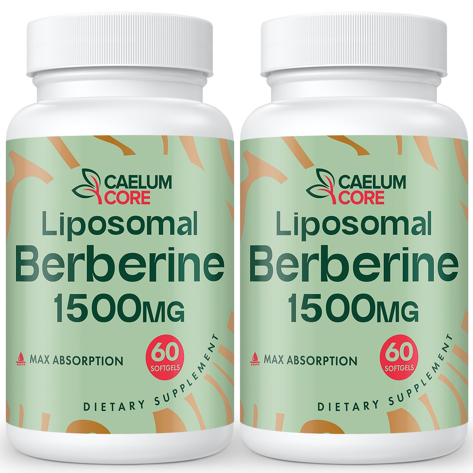 CEALMU CORE Goldenseal Supplement 1500mg Berberine Capsules front view