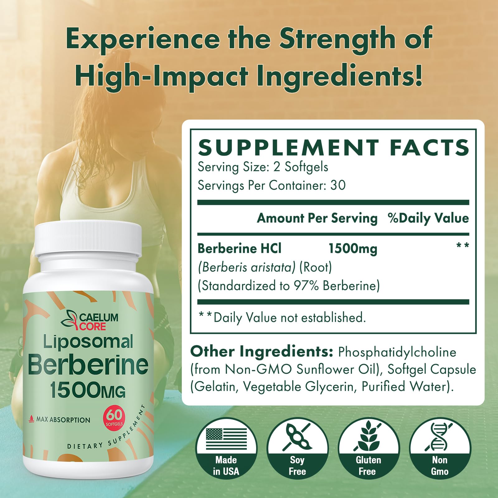 CEALMU CORE Goldenseal Supplement capsules in hand