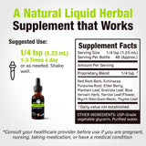 Cedar Bear Naturales Lymphatic Drainage Drops 137g back view