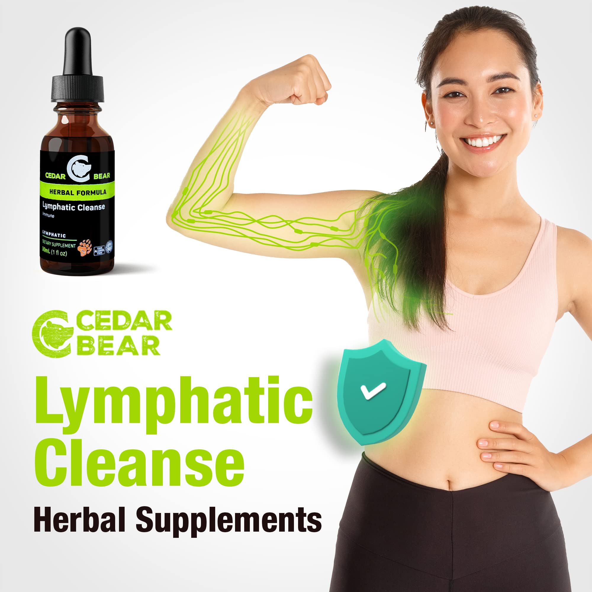 Cedar Bear Naturales Lymphatic Drainage Drops 83g lifestyle scene