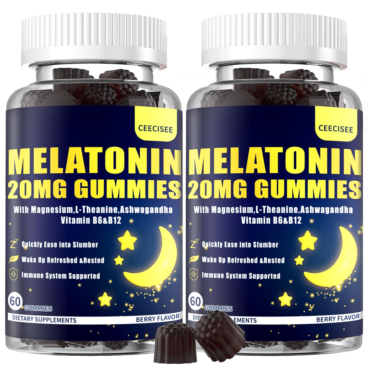 Ceecisee Melatonin Gummies 20mg front view packaging