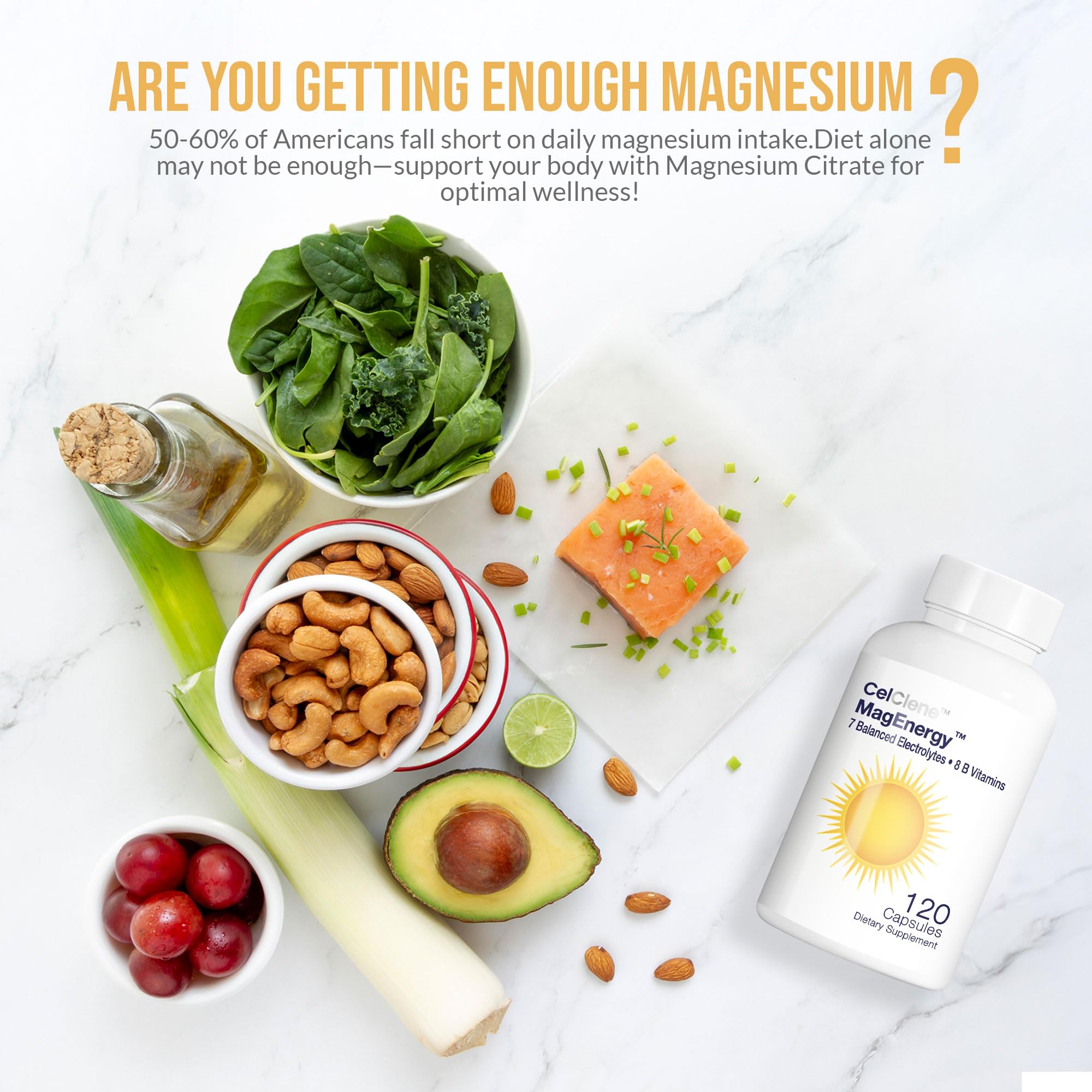 CELCLENE Magnesium Supplement 110g nutritional information