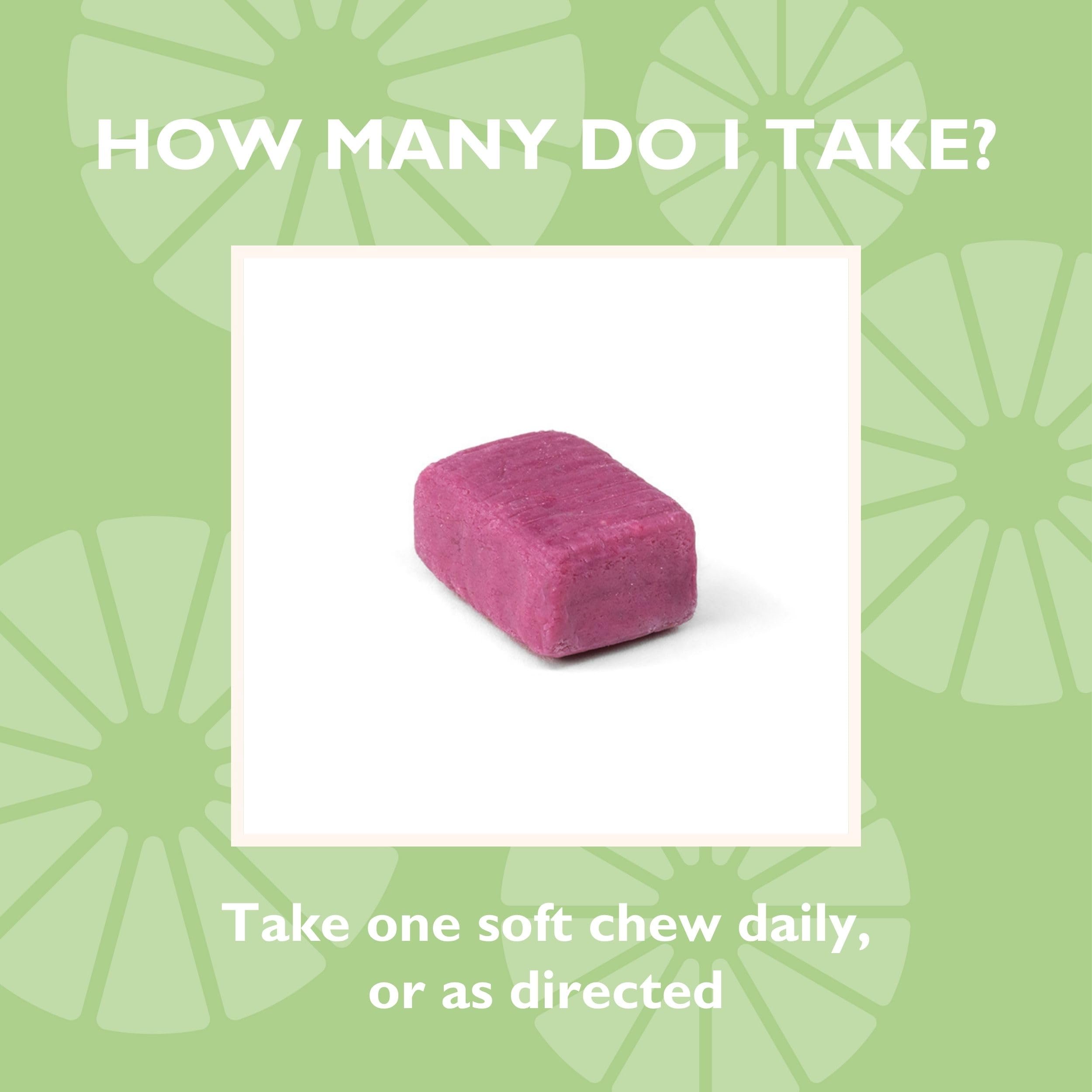 Celebrate Bariatric Calcium Citrate Chews nutritional information
