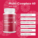 Celebrate Bariatric Iron Capsules 60mg back view