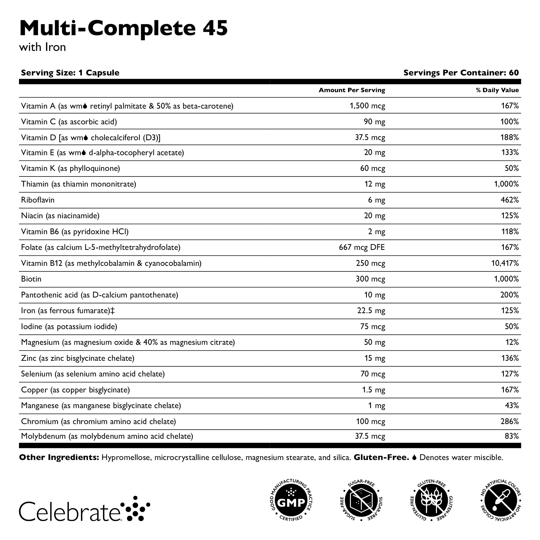 Celebrate Bariatric Multivitamin capsules in a daily use setting