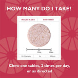 Celebrate Bariatric Multivitamin Chewable Tablets close-up of tablets