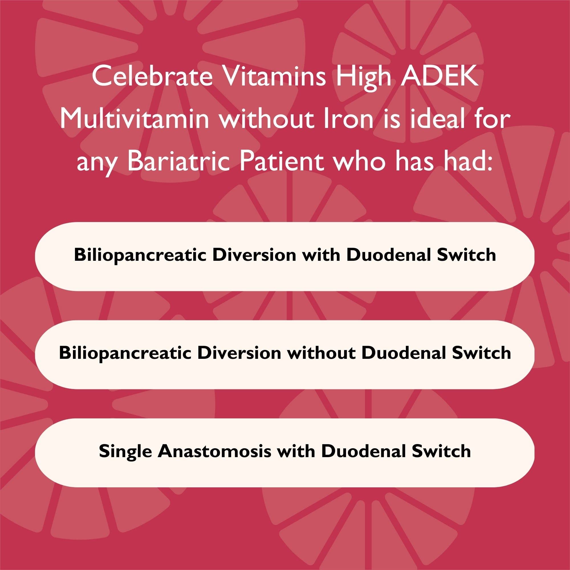 Celebrate Bariatric Multivitamin Chewable Tablets on a kitchen counter