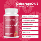 Celebrate Bariatric Multivitamin Chewables back view with ingredient list