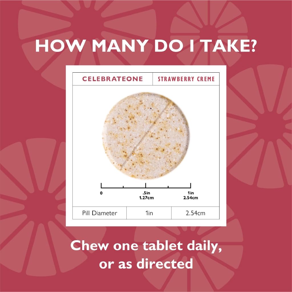 Celebrate Bariatric Multivitamin Chewables in hand for size reference