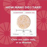 Celebrate Bariatric Multivitamin Chewables in hand for size reference