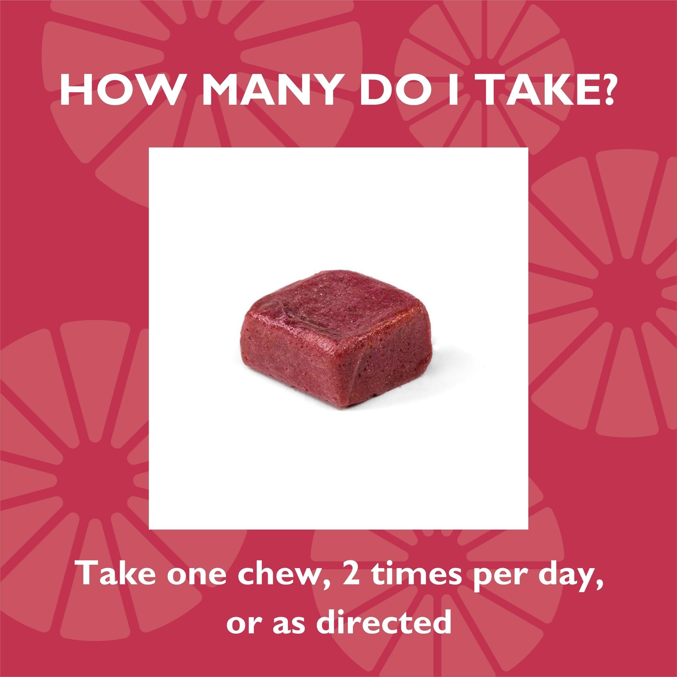 Celebrate Bariatric Multivitamin Chews close-up of a single chew