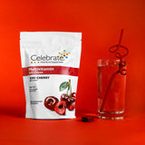 Celebrate Bariatric Multivitamin Chews lifestyle scene with a glass of water