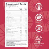 Celebrate Bariatric Multivitamin Chews nutritional information on packaging