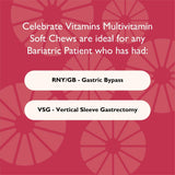 Celebrate Bariatric Multivitamin Chews with a measuring spoon