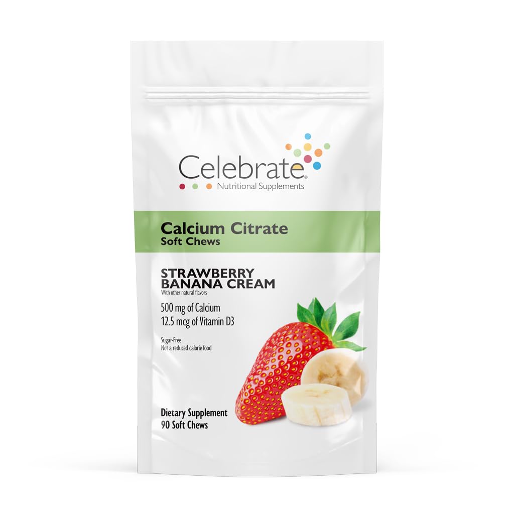 Celebrate Bariatric Supplements Calcium Citrate Chews front view