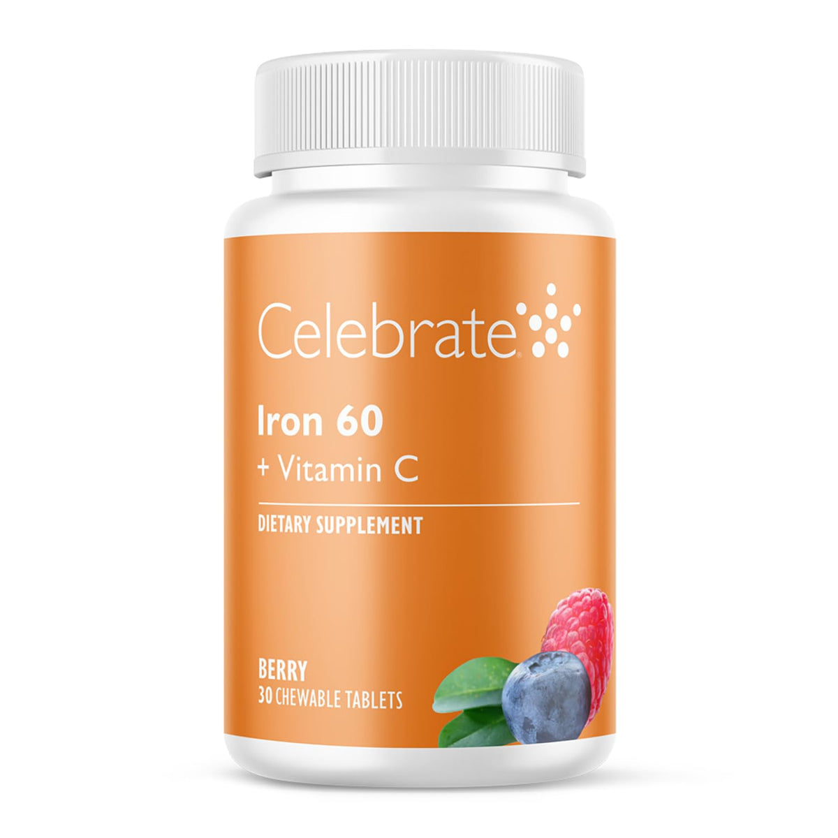 Celebrate Bariatric Supplements Iron Chewable Tablets package front view