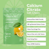 Celebrate Calcium Chews packaging with lemon flavour